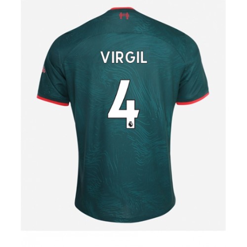 Liverpool Virgil van Dijk #4 Tredjedrakt 2022-23 Kortermet Liverpool Virgil van Dijk #4 Tredjedrakt 2022-23 Kortermet
